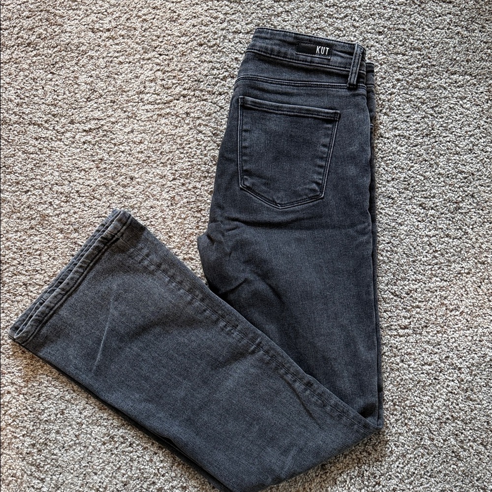 Kut from the Kloth Dark Gray Flare Jeans